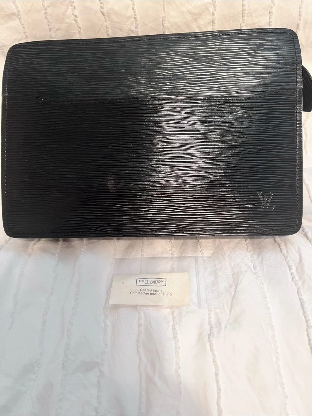 Louis Vuitton Black Epi Leather Clutch